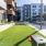 Rooftop Patio with cornhole